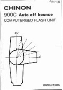 Chinon 900 C manual. Camera Instructions.